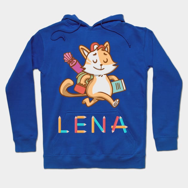 Einschulung Katze Lena Hoodie by DePit DeSign